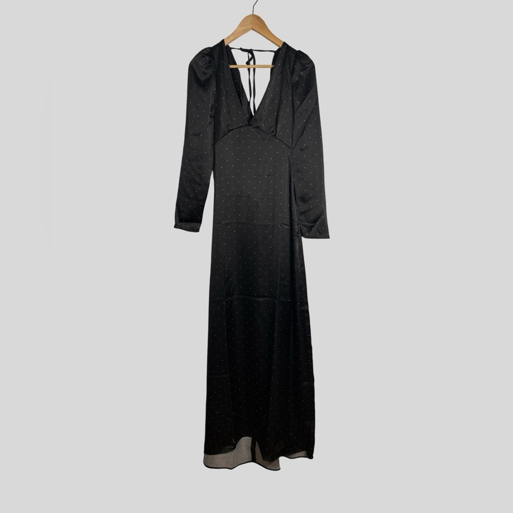 WeWoreWhat Cowl Back Maxi Dress NWT Polka Dot 6